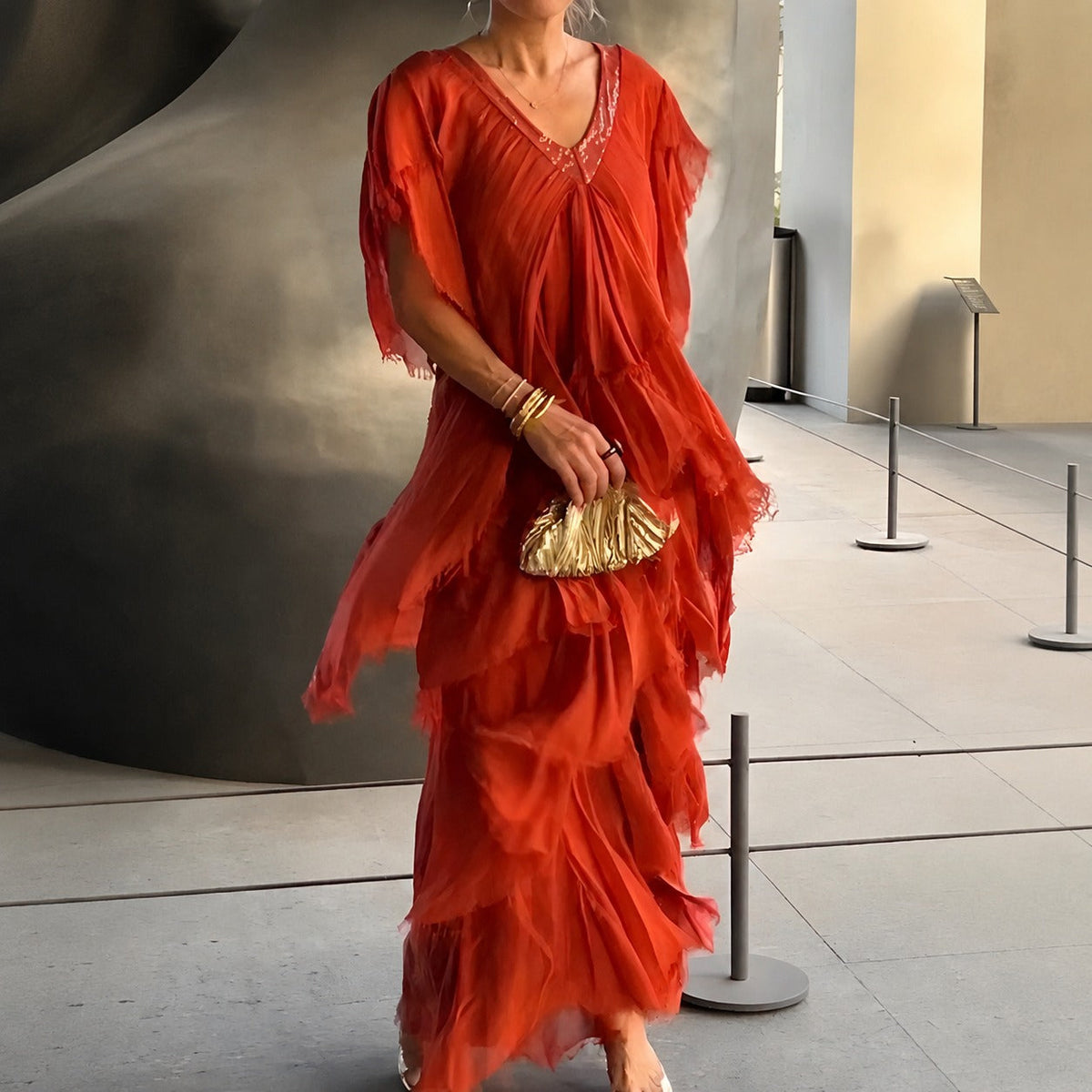Riza - Elegantes Kleid mit Faltenakzenten