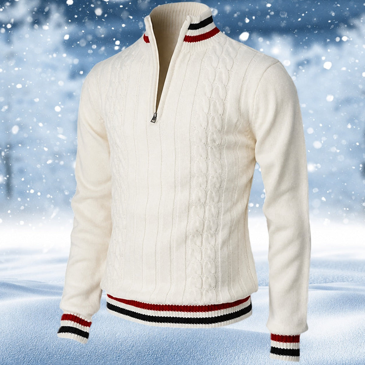Ralph - Eleganter Herrenpullover mit Zipper