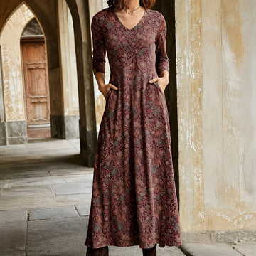Alexis - Klassisches Damenkleid mit langen Ärmeln
