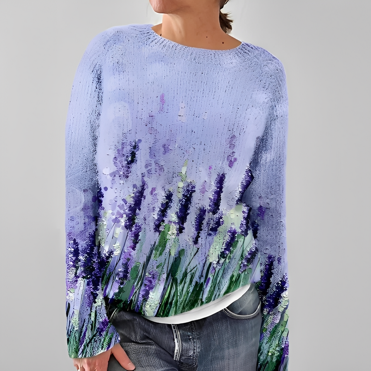 Liliane - Stilvoller Pullover mit Rundhalsausschnitt