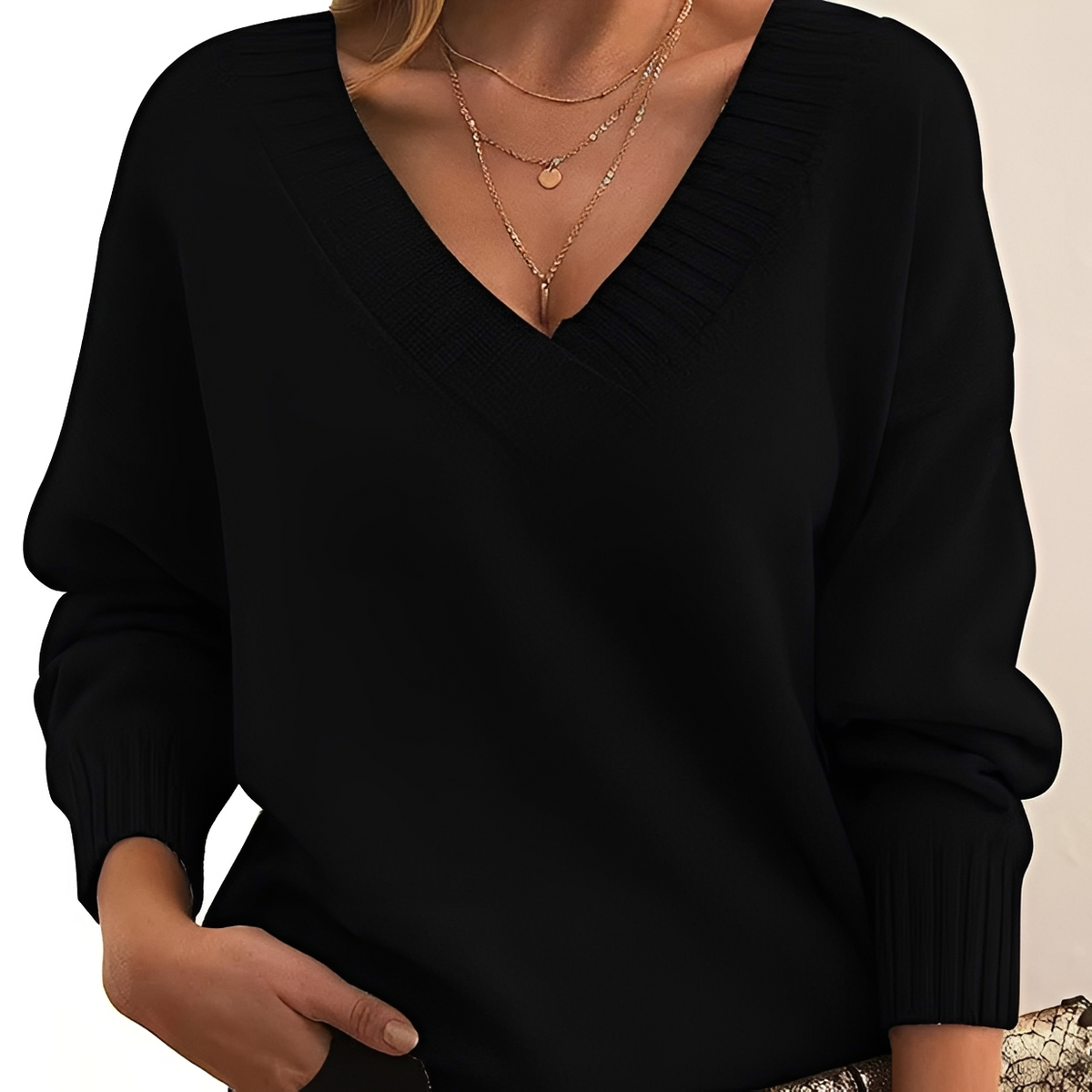 Mollie - Eleganter und bequemer V-Ausschnitt-Pullover