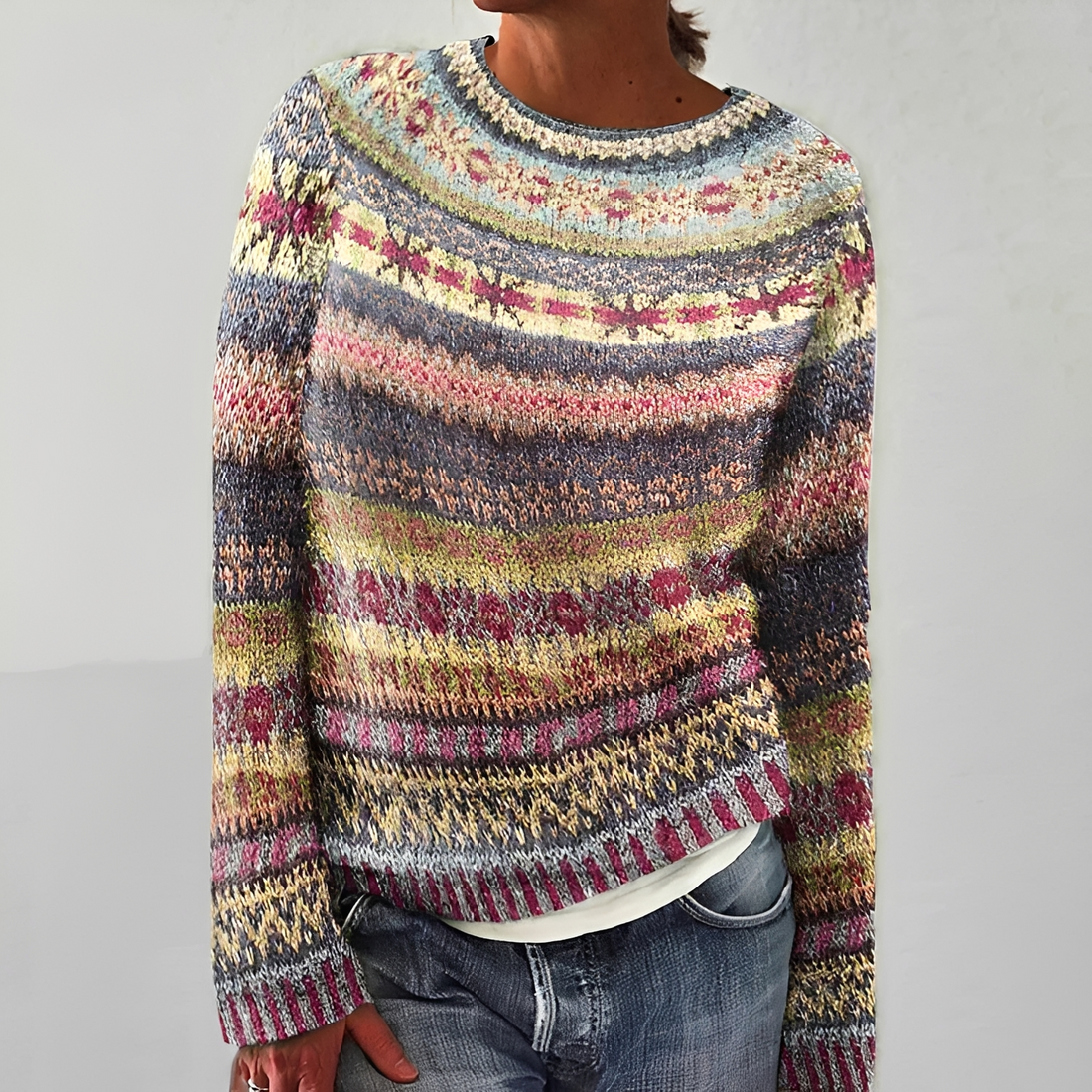 Olivia - Gemütlicher Streifenpullover