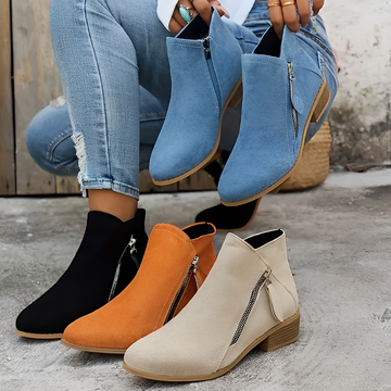 Klara - Elegante und trendige Stiefel mit Reißverschluss