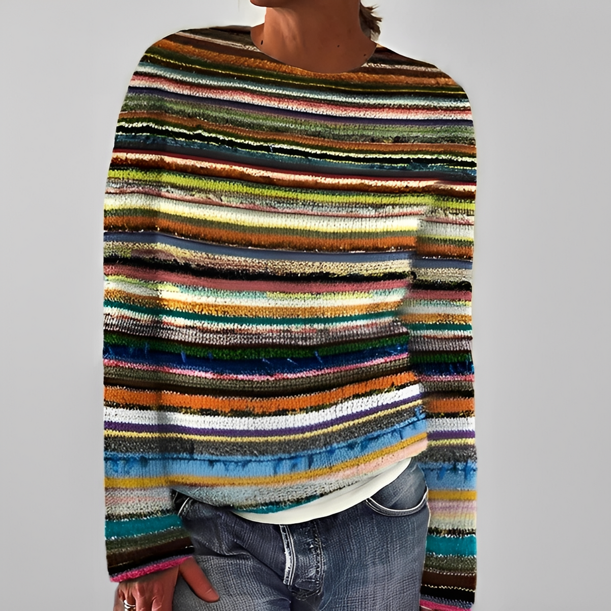 Liliane - Stilvoller Pullover mit Rundhalsausschnitt