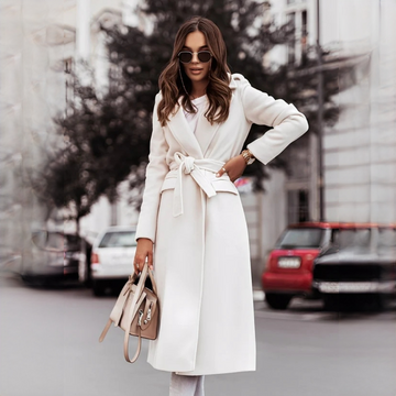 Haylie - Stilvoller Mantel mit Gürtel