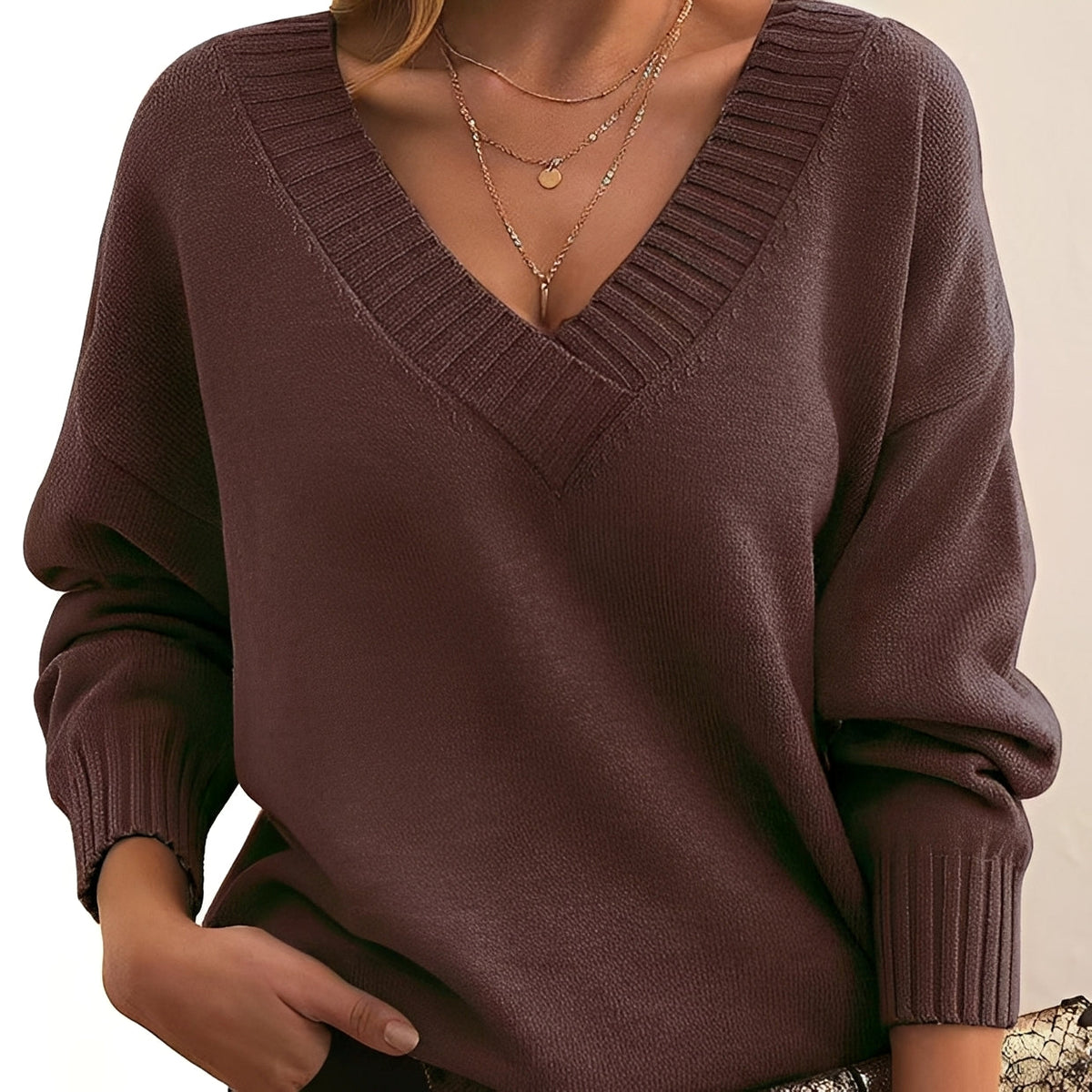 Mollie - Eleganter und bequemer V-Ausschnitt-Pullover