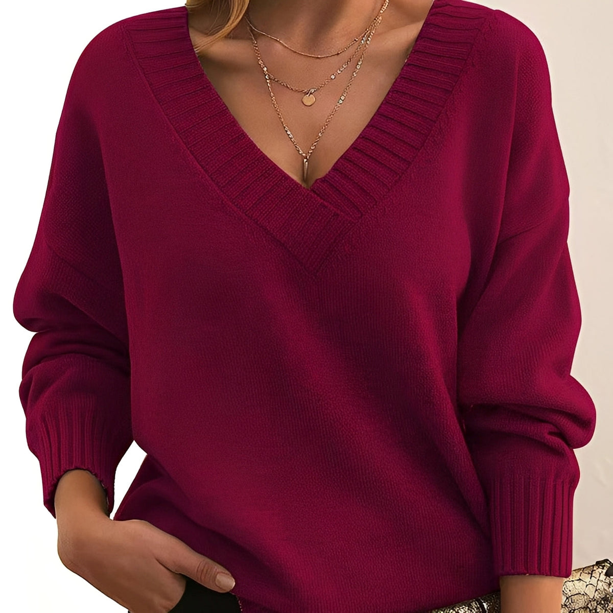 Mollie - Eleganter und bequemer V-Ausschnitt-Pullover