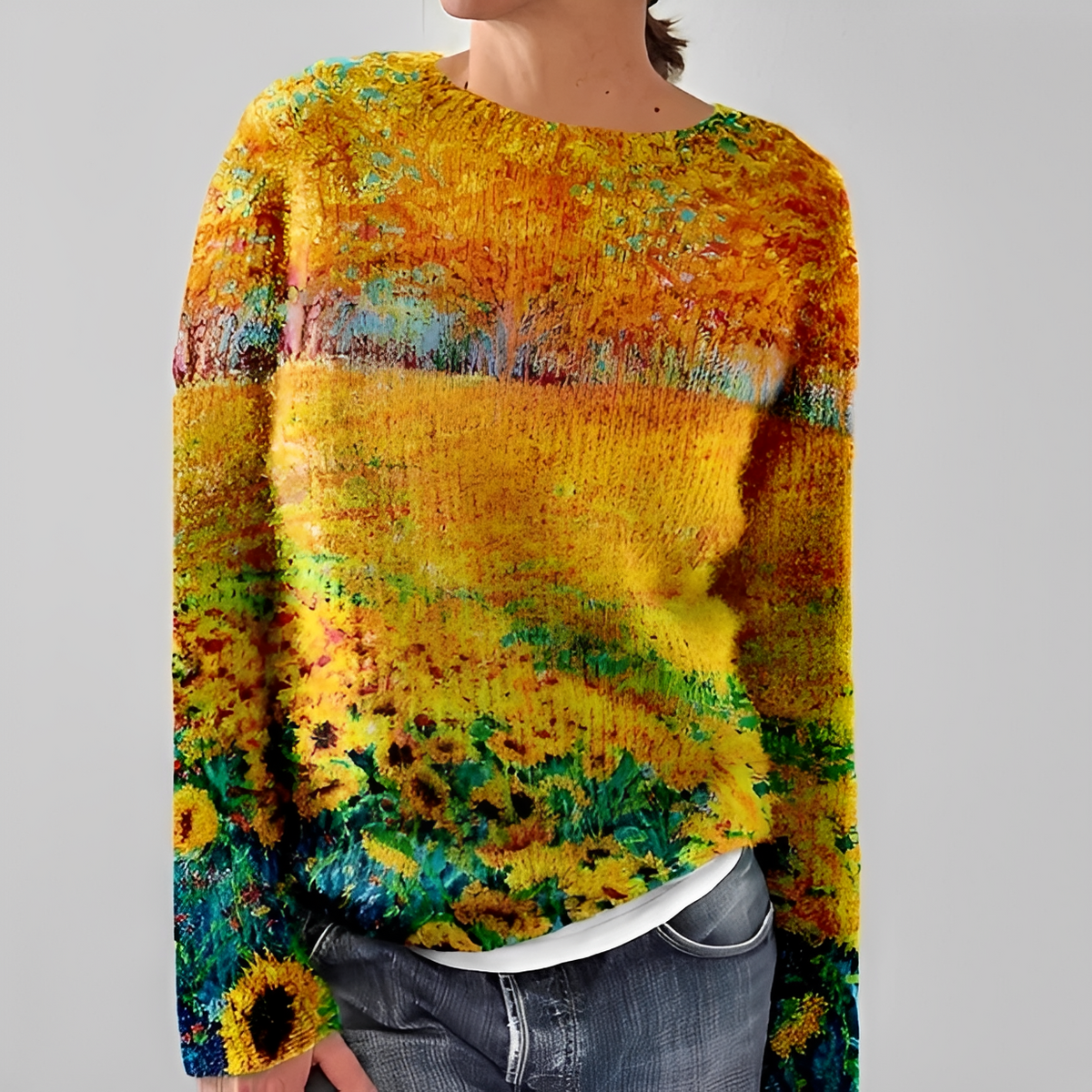 Liliane - Stilvoller Pullover mit Rundhalsausschnitt