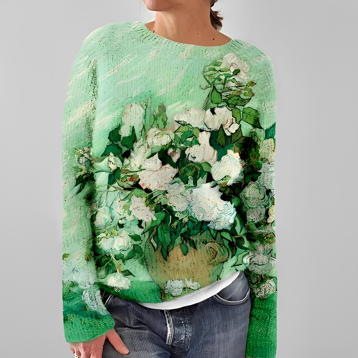 Liliane - Stilvoller Pullover mit Rundhalsausschnitt