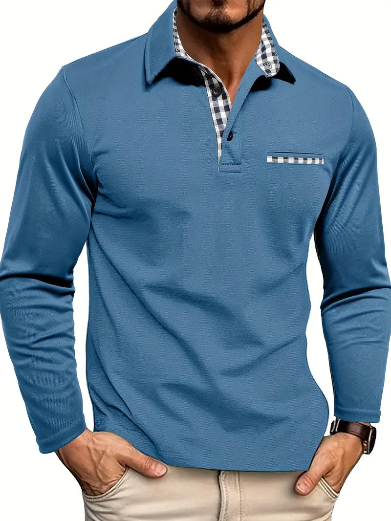 Wilfredo - Langarm Poloshirt