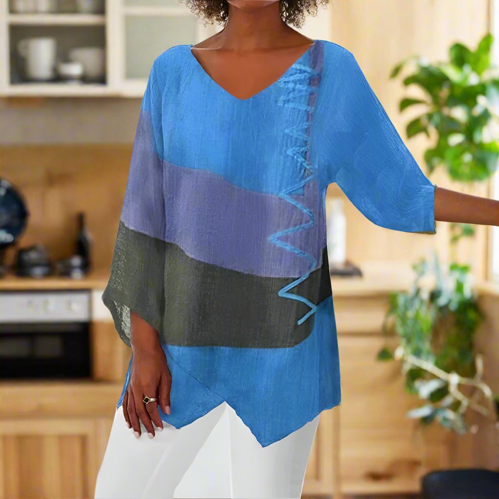 Eli - Bluse mit Farbblockdesign