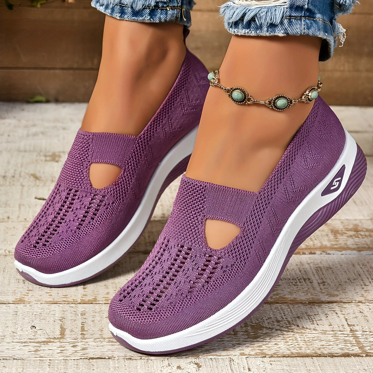 Nora- Bequeme Damen Mesh-Sneaker