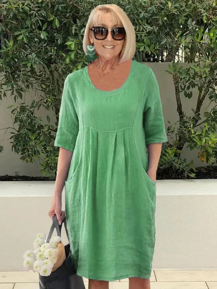 Bridget - Leinenkleid mit Taschen