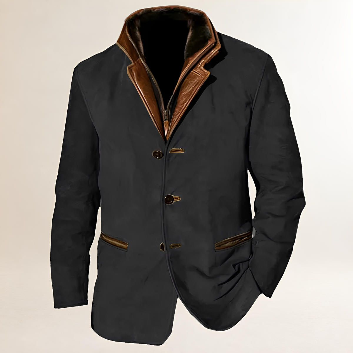 Damen Blazer mit Doppelknopfverschluss, klassischer Kragen, regulärer Schnitt