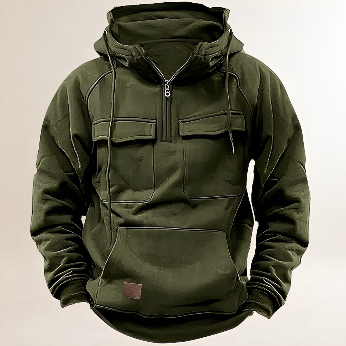 Herren Hoodie - Reißverschluss, Fronttaschen, reguläre Passform