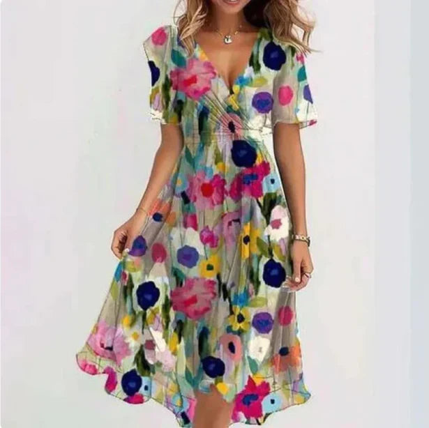 Circe - Midikleid mit Blumenprint