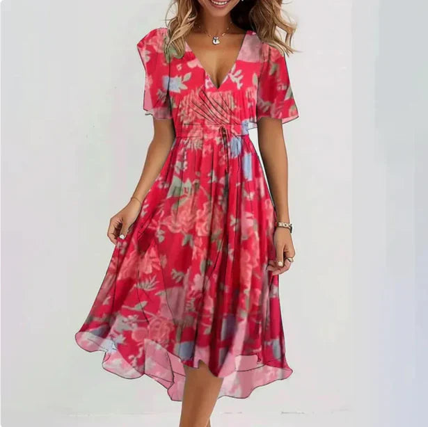 Circe - Midikleid mit Blumenprint