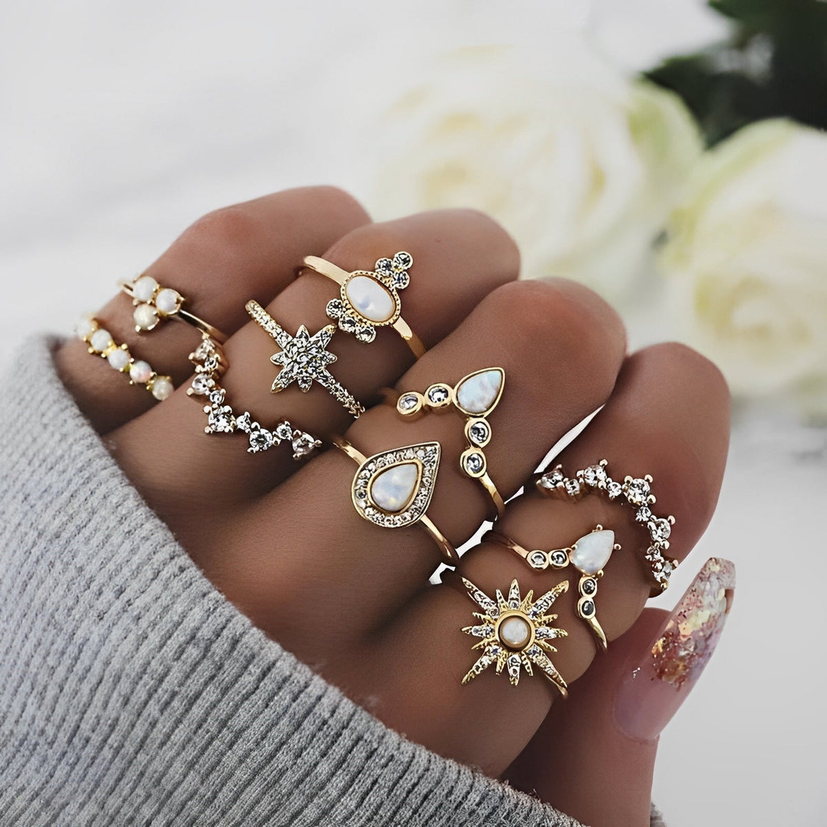 Luna – Premium-Paket mit 8 bis 12 einzigartigen Ringen