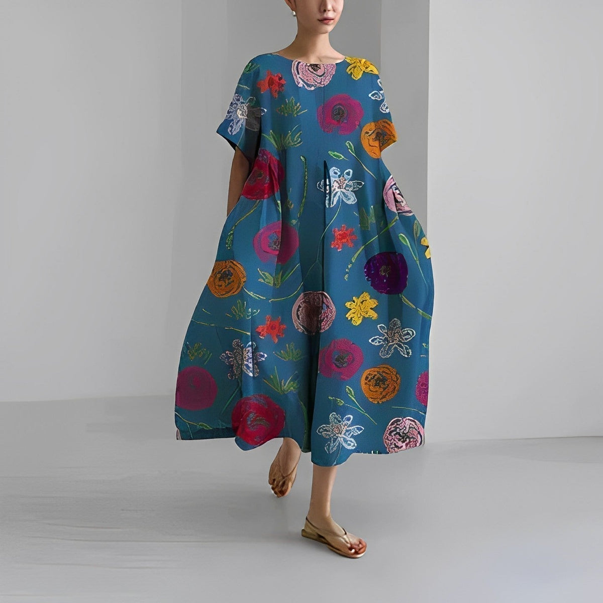 Naomi - Maxikleid mit Blumenmuster