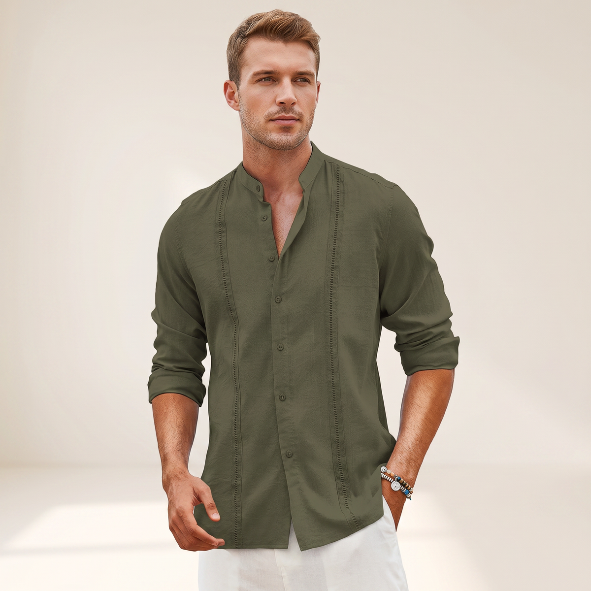 Olivier - Elegantes Besticktes Hemd