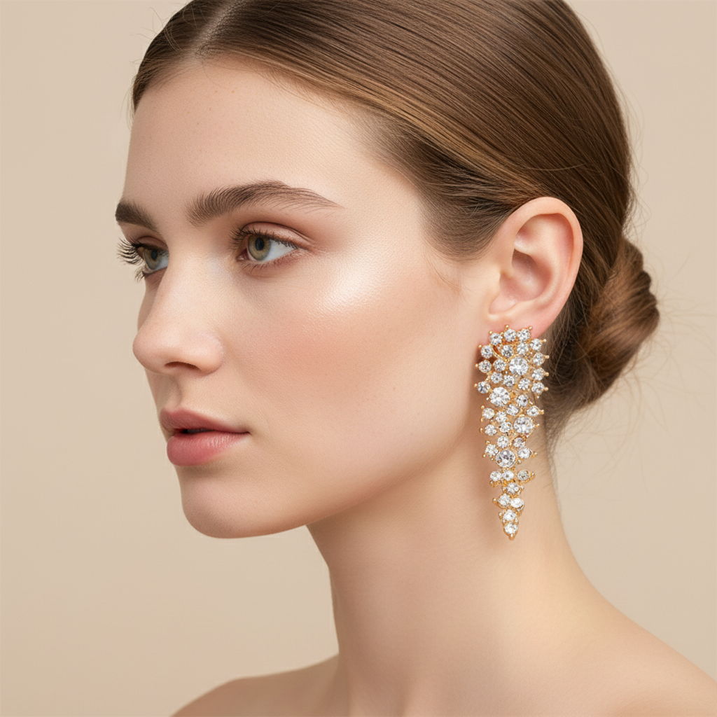 Eloise – Clip Ohrringe mit Strass ohne Piercing