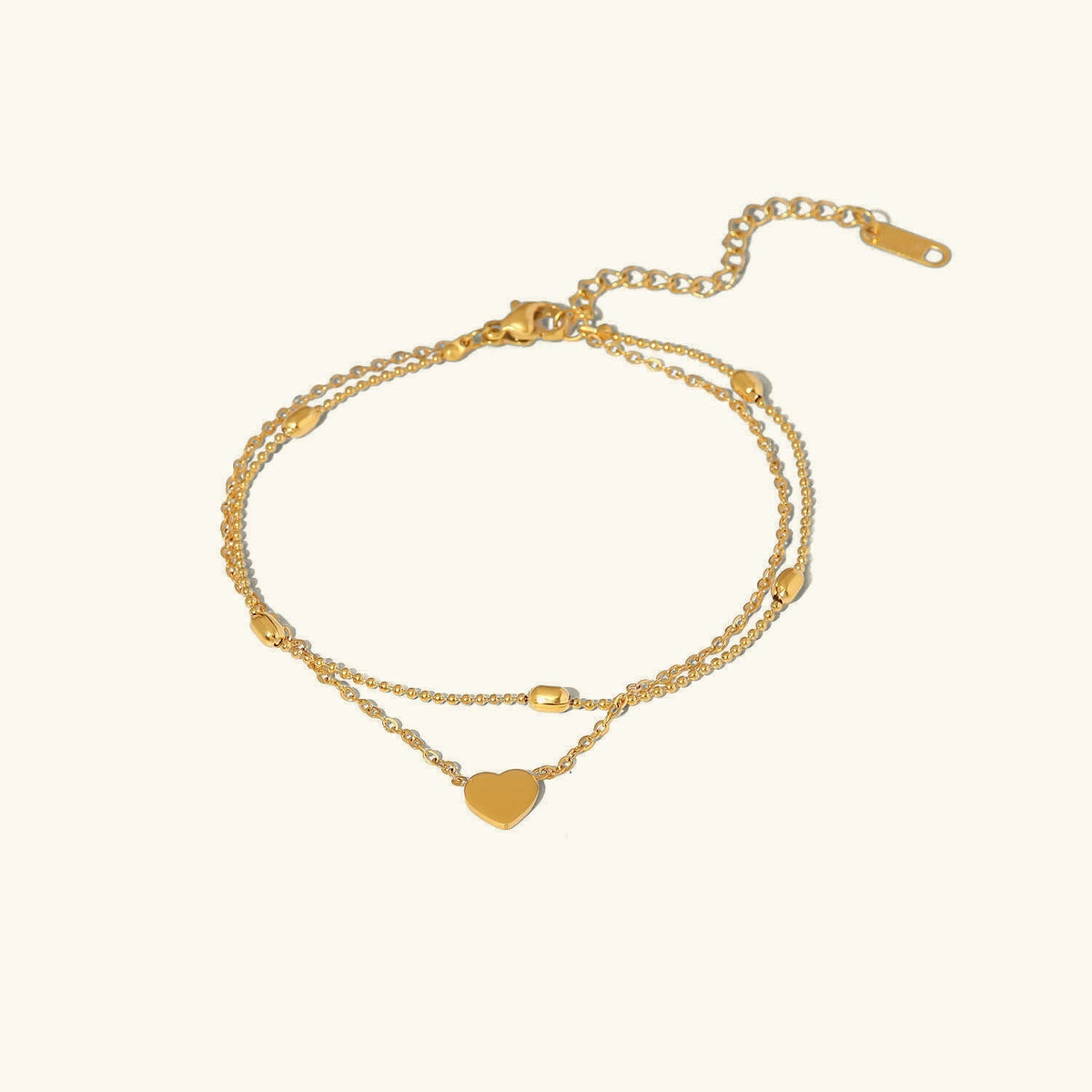 Rowena - Fußkette aus goldenen Schichten