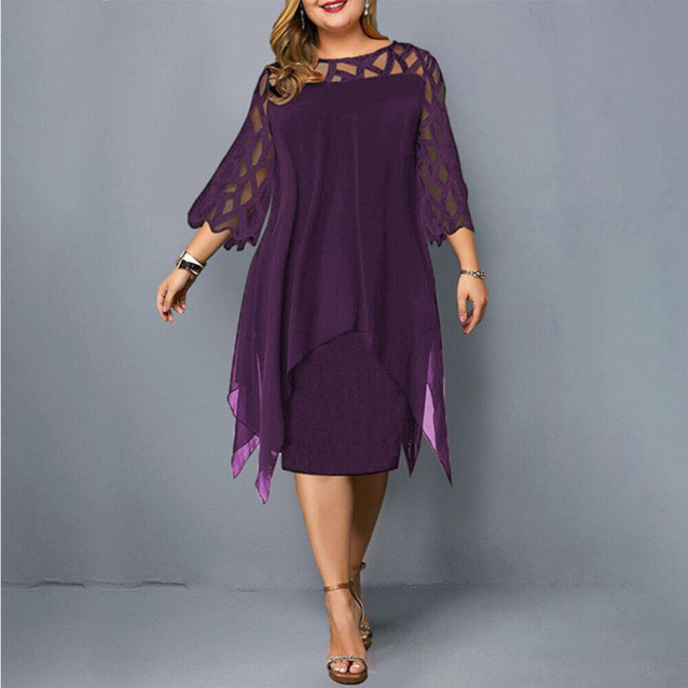 Cathryn - Elegantes Midikleid für große Größen