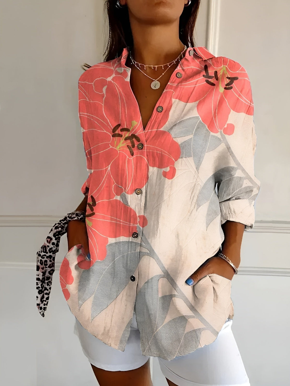 Amara - Bluse mit Blumenmuster